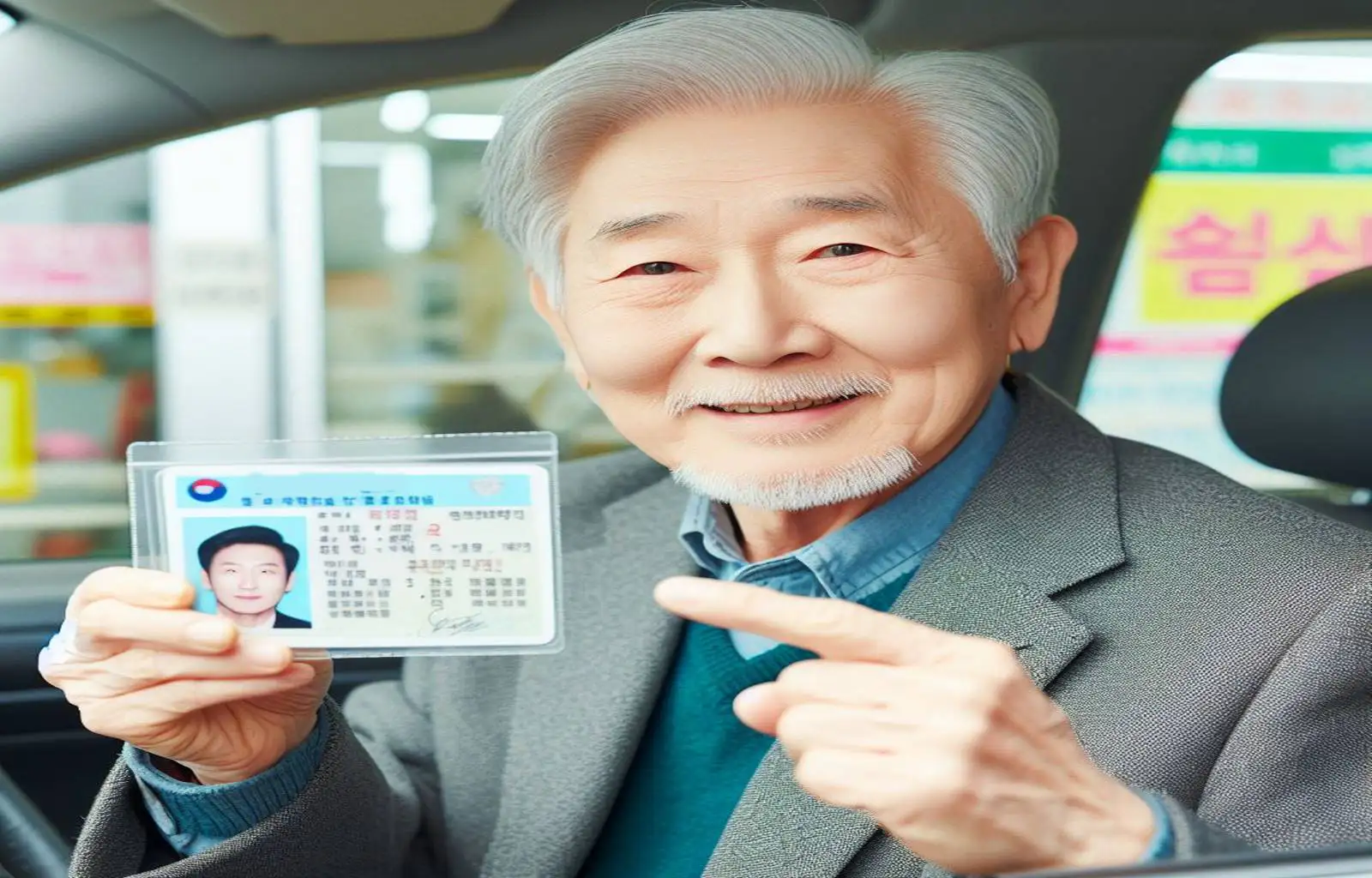 70세 한국 할아버지가 운전면허 반납하는모습